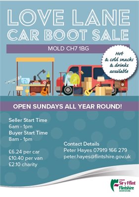 Love Lane Car Boot Sale Poster